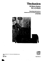 Technics - SCCH-505 - Owners manual 